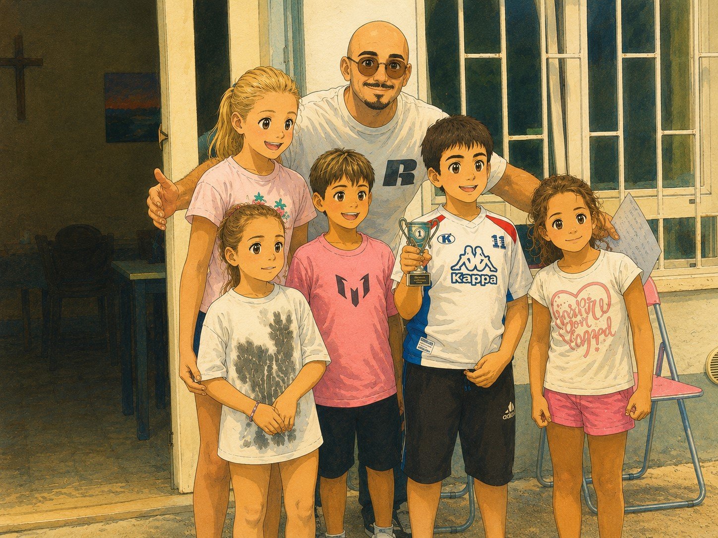 Illustrazione della premiazione della Quinta Divisione della 4ª Adriatica Cup, vinta da Antonio Pierangelo