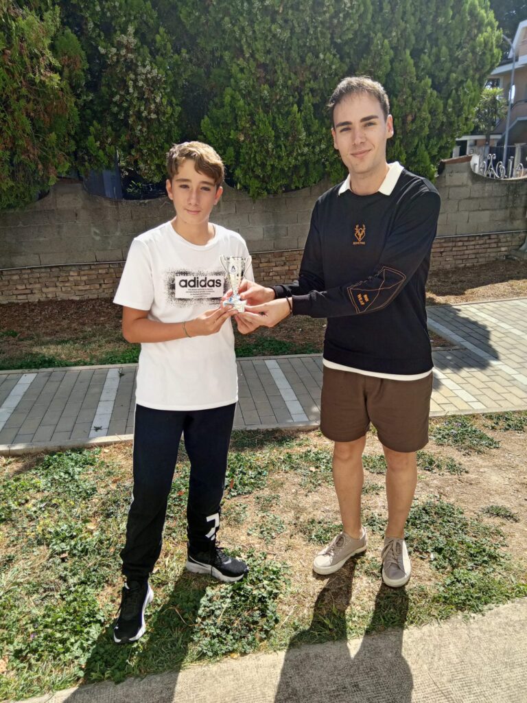 Premiazione di Marco Ronca, vincitore della Terza Divisione della 5ª Adriatica Cup